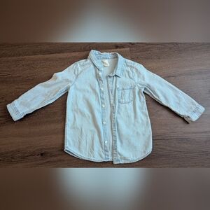 H&M Toddler Boy Light Blue Denim Shirt